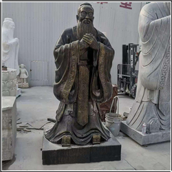 鑄造人物孔子雕塑